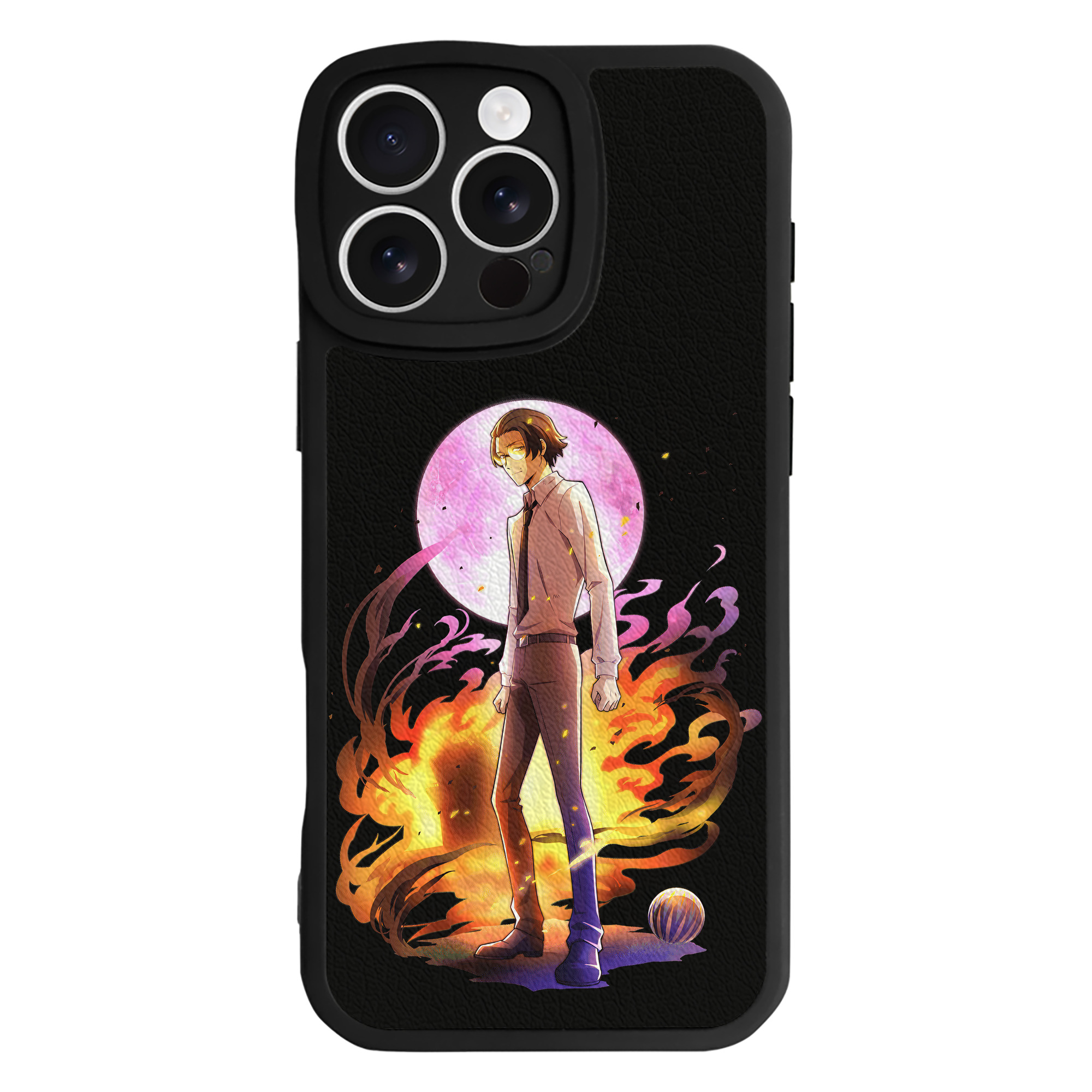 （画像用） 文豪ストレイドッグス Bungo Stray Dogs 【iPhone 16シリーズ対応】シリコンスマホケース（レザー調） 材質：シリコン